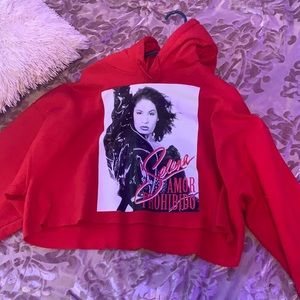 Hooded cropped sweater